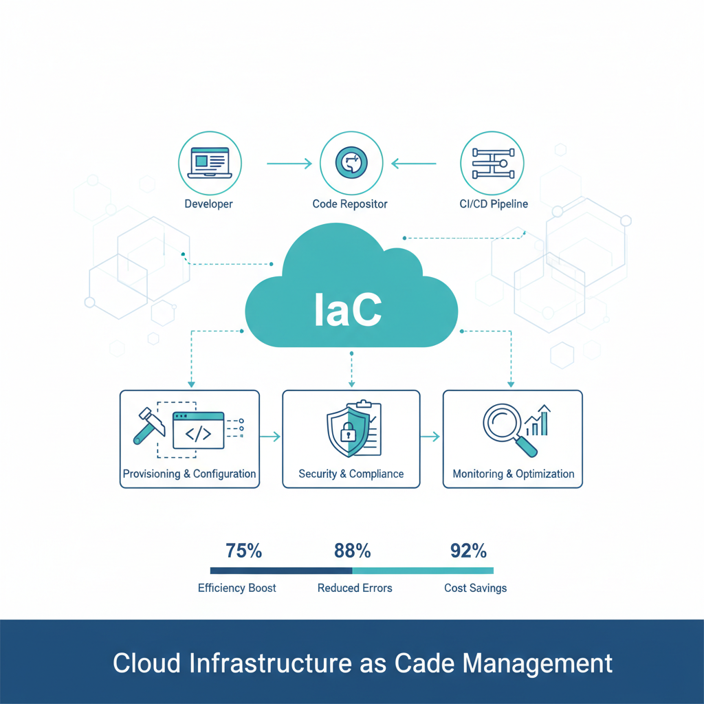 Professional visual illustration related to cloud iac management